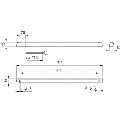 BROMSLJUS ZHBL 24-2 JOKON. KLART GLAS.