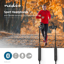 Sporthörlurar | Bluetooth | In-Ear | Flexibel sladd | Svarta