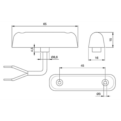 POSITIONSLJUS S24-2 JOKON. RÖTT GLAS.