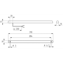 BROMSLJUS ZHBL 24-2 JOKON. RÖTT GLAS.