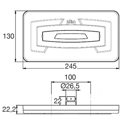 BAKBELYSNING LED HÖGER JOKON 915 LED BBSNWDR