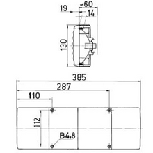 BAKBELYSNING JOKON BBSWN 12V. VÄNSTER&HÖGER