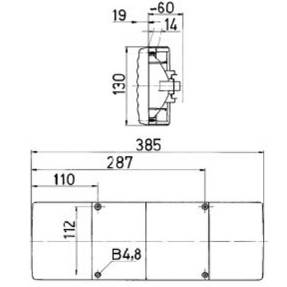 BAKBELYSNING JOKON BBSWN 12V. VÄNSTER&HÖGER